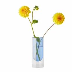 Boutiques de musées Design|Art De La Maison-Vase en forme de tube Bleu 16 cm