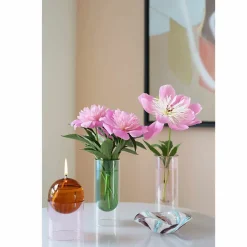 Boutiques de musées Design|Art De La Maison-Vase en forme de tube Bleu 16 cm