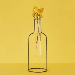 Boutiques de musées Art De La Maison-Vase Silhouette Bouteille Noir - Balvi