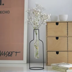 Boutiques de musées Art De La Maison-Vase Silhouette Bouteille Noir - Balvi