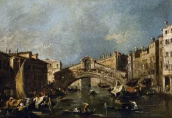 Boutiques de musées Panneaux Aluminium|Toiles Sur Châssis-Venise, pont du Rialto (panneaux aluminium)
