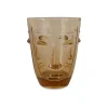 Hot Boutiques de musées Verre à eau Visage Ambre