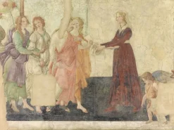 Hot Boutiques de musées Vénus et les Grâces offrant des présents à une jeune fille (panneaux aluminium)