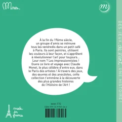 Boutiques de musées Livres Jeunesse-Voyage au temps des impressionnistes avec Monet - Les grandes histoires de l'histoire de l'art