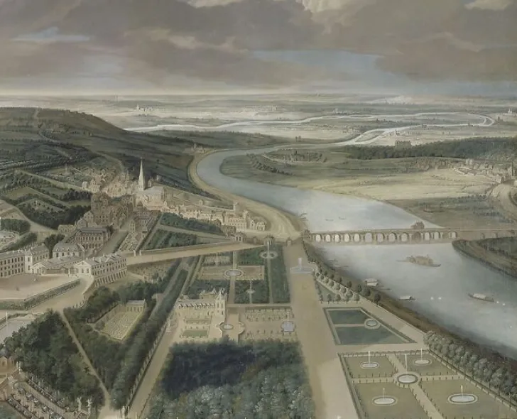 Online Boutiques de musées Vue cavalière du château, jardins bas et de la ville de Saint-Cloud (panneaux aluminium)