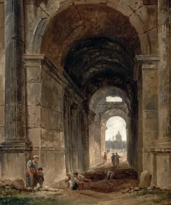 Boutiques de musées Affiches D'Art|Affiches D'Art Encadrées-Vue du guichet des Arts (affiches d'art)