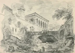 Boutiques de musées Panneaux Acryliques|Toiles Sur Châssis-Vue du palais Doria (panneaux acryliques)