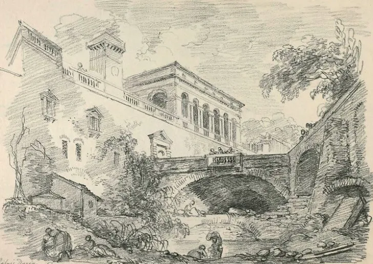 Boutiques de musées Panneaux Acryliques|Toiles Sur Châssis-Vue du palais Doria (panneaux acryliques)